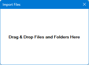 File Drop Dialog