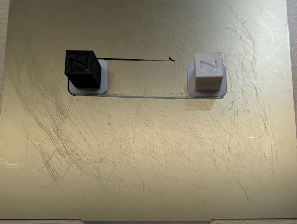 Finished print on plate