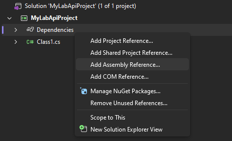 Add Reference