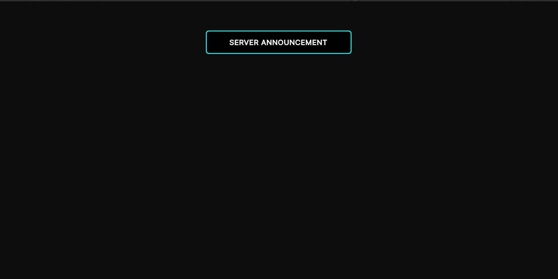 Server Announcement